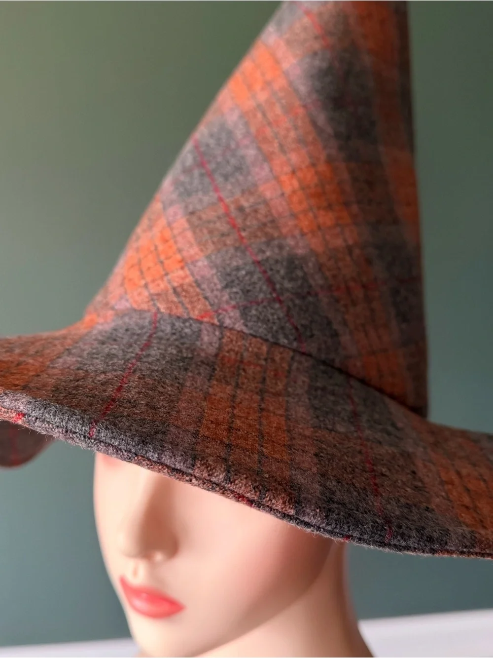 Handmade Wool Witches Hat